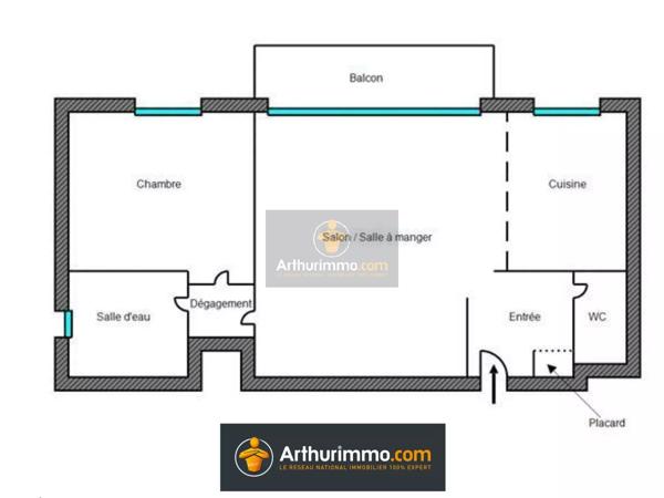 Vente                                                      Appartement
                        
                     2 pièces                      49 m2                     à Bussy-Saint-Georges