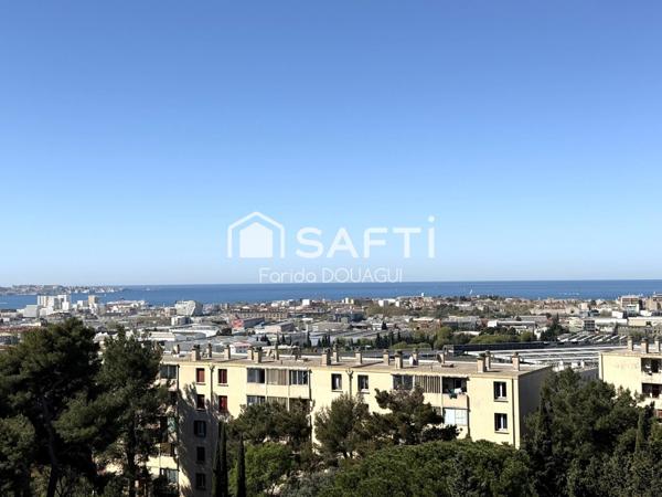 T3 lumineux - traversant avec vue panoramique - grand balcon