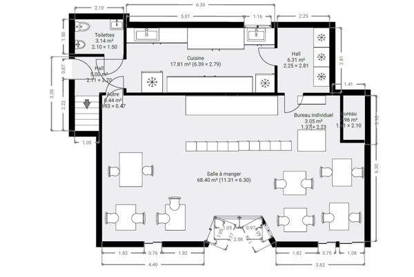 Murs commerciaux avec bonne rentabilité