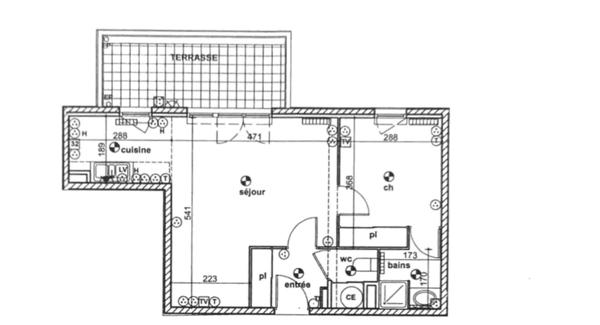Marseille (13014) APPARTEMENT 2 PIECES + TERRASSE+ BOX