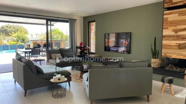 CAZAUX (33260) – MAISON CONTEMPORAINE – 5 SUITES PARENTALES – PISCINE – PROPRIÉTÉ DU CANAL – SANS VIS-À-VIS – GARAGE