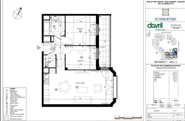 Apartment for sale 3 rooms 63 m² Chessy