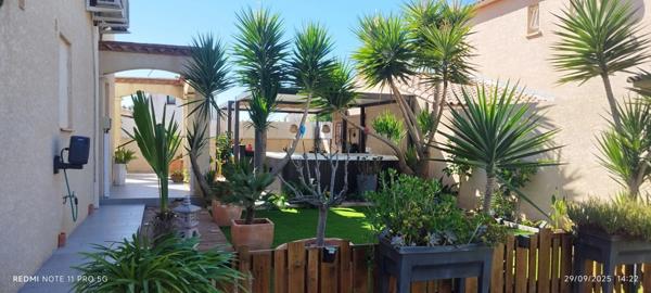 LUNEL NORD, Villa individuelle R+1, 132 M2 SH 3 chambres, séjour, cuisine, garage sur 339M2 terrain