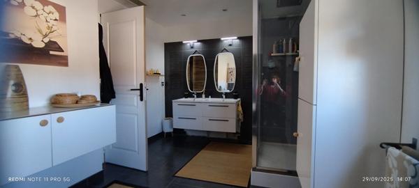 LUNEL NORD, Villa individuelle R+1, 132 M2 SH 3 chambres, séjour, cuisine, garage sur 339M2 terrain