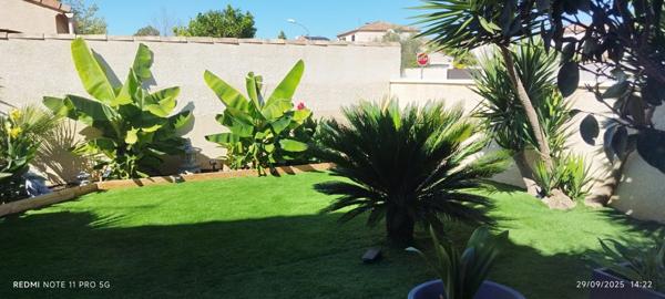 LUNEL NORD, Villa individuelle R+1, 132 M2 SH 3 chambres, séjour, cuisine, garage sur 339M2 terrain