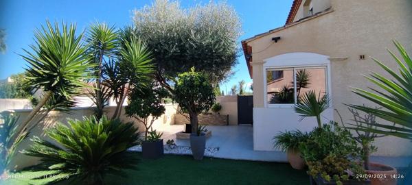 LUNEL NORD, Villa individuelle R+1, 132 M2 SH 3 chambres, séjour, cuisine, garage sur 339M2 terrain