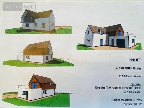 Terrain à Batir à vendre à Louannec dans les Côtes-d'Armor (22700), ref : 309