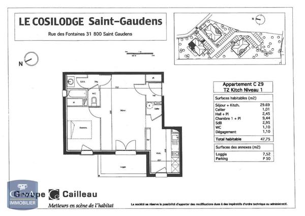 Appartement à louer 2 pièces 47.62m² Saint-Gaudens (31800)
