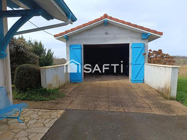 maison de campagne en chalosse pres de DAX avec grange , puits , garage et vue