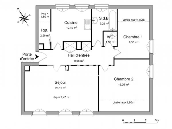 Location Appartement 3 pièces 78.69 m² - 7 RUE SAINT PAUL Buhl Lorraine 57400