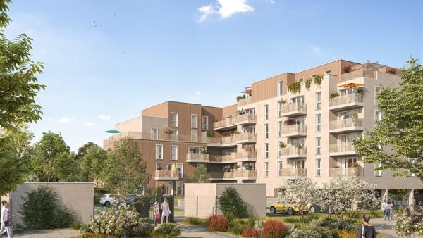 T2 avec balcon dans un cadre verdoyant à deux pas du centre-ville