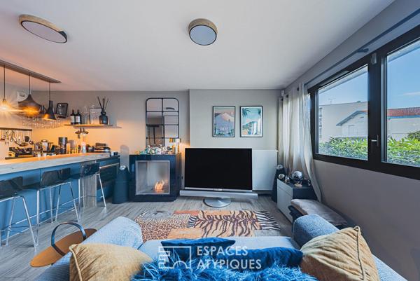 Écrin confidentiel avec terrasse et parking à l’Aiguillon