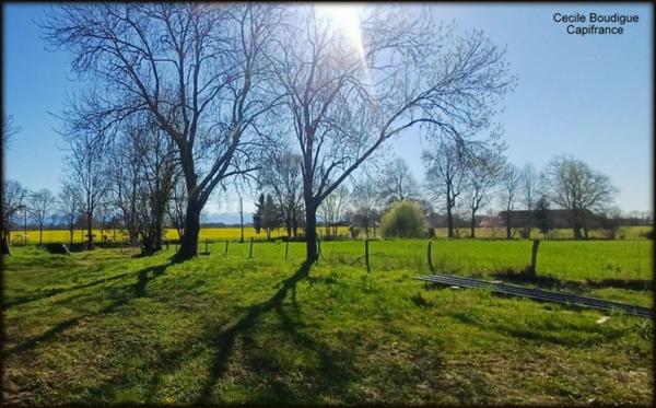 A proximité de Soumoulou, Terrain constructible 1200 m² environ