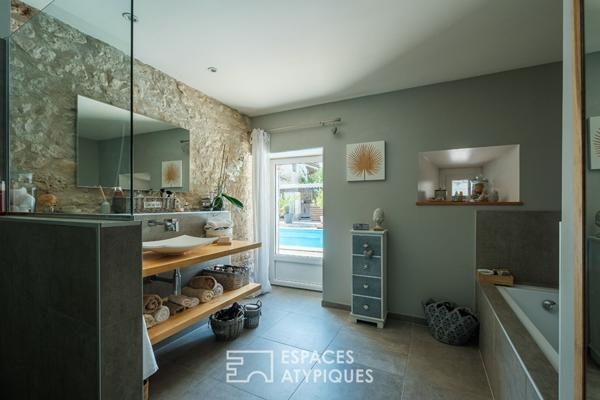 Propriété de charme avec jardin et piscine