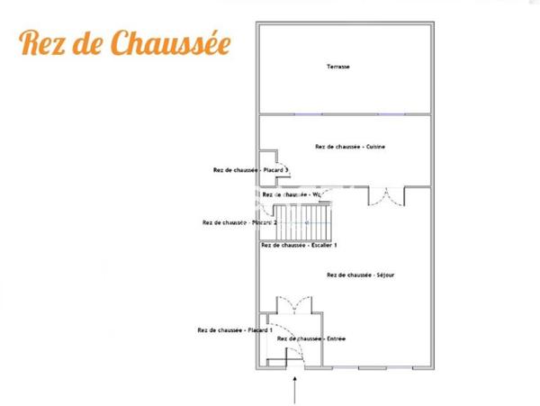 Maison de ville avec 3 chambres