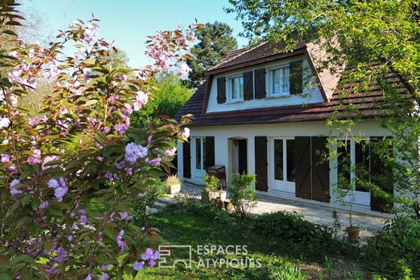 Maison rénovée avec ponton sur l’Île de Vaux : les charmes des bords de Seine