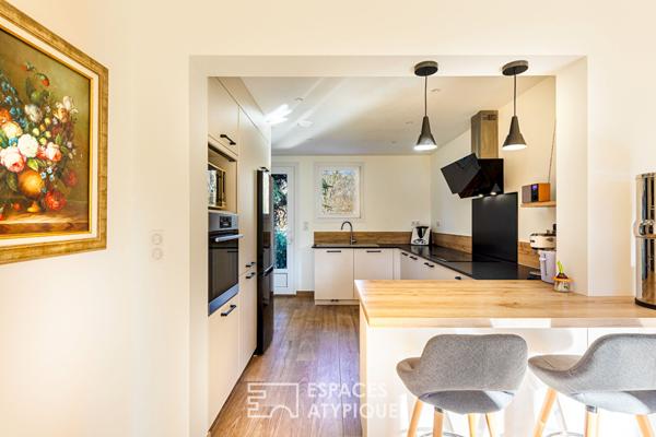 Maison rénovée avec ponton sur l’Île de Vaux : les charmes des bords de Seine