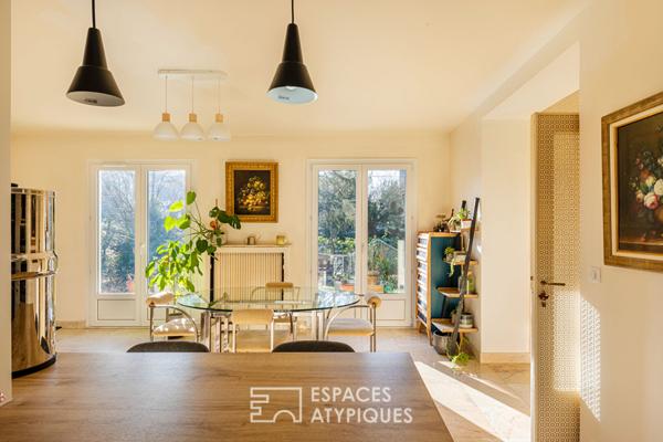 Maison rénovée avec ponton sur l’Île de Vaux : les charmes des bords de Seine