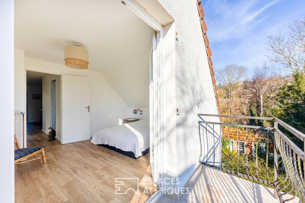 Maison rénovée avec ponton sur l’Île de Vaux : les charmes des bords de Seine