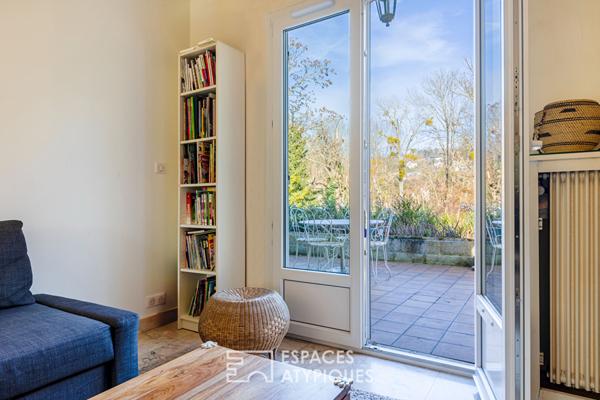 Maison rénovée avec ponton sur l’Île de Vaux : les charmes des bords de Seine