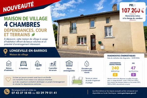 MAISON DE VILLAGE A CONFORTER