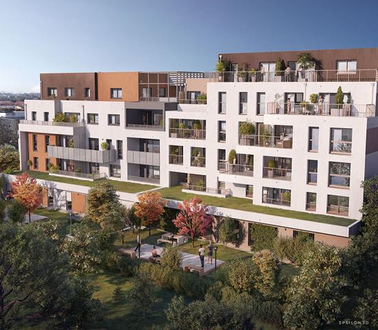 Appartement de type 3 de 60,97m² avec Loggia à Saint Herblain- Quartier Beauséjour