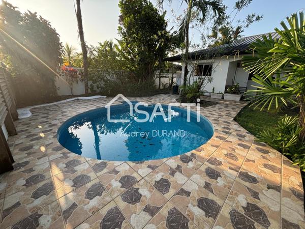 VILLA T4 DE PLAIN PIED AVEC PISCINE TERRASSE ET JARDIN