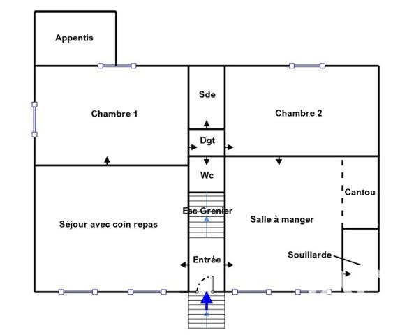 Maison à vendre 3 pièces 102 m² Ally