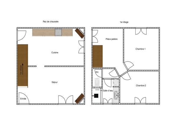Maison
         3 pièces
        - 70 m² Exclusivité 128 000 €*