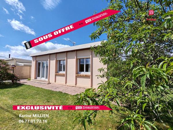 VERNOUILLET 28500 Maison de plain-pied - 2 chambres - Garage - Véranda chauffée - Cabanon de jardin - 149000  HAI