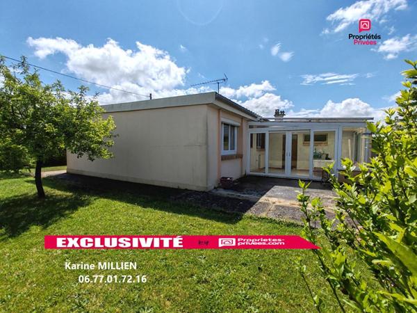 VERNOUILLET 28500 Maison de plain-pied - 2 chambres - Garage - Véranda chauffée - Cabanon de jardin - 149000  HAI
