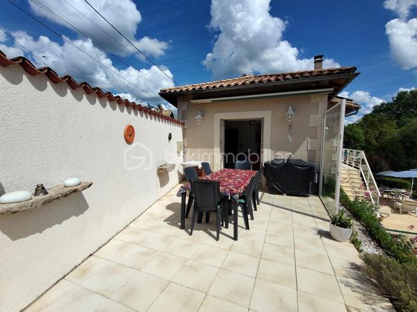 COUP DE CŒUR ASSURÉ !!!!!!!!!!!!!!❤️❤️❤️

Située sur la commune de Valence-en-Poitou,
À seulement 25 minutes de Poitiers, laissez-vous séduire par cette superbe propriété de caractère d’environ 177 m², nichée dans un environnement calme et verdoyant, tout en restant à proximité des commodités.

Derrière son portail, cette maison construite en 1995 offre un véritable art de vivre, alliant volumes généreux, luminosité et prestations de qualité.
Dès l’entrée, un magnifique pièce  de 25 m² baigné de lumière grâce à sa grande baie vitrée vous accueille avec une vue imprenable sur le jardin. Les espaces de vie, chaleureux et ouverts, invitent immédiatement à la convivialité : un salon lumineux avec son insert à bois , un élégant séjour  prolongé par une belle terrasse extérieure idéale pour recevoir famille et amis ou profiter des soirées d’été au bord de la piscine.

La cuisine aménagée et équipée, fonctionnelle et lumineuse, complète parfaitement cet espace de vie pensé pour le confort du quotidien.

Le rez-de-chaussée propose également un bureau, parfait pour le télétravail, ainsi qu’une agréable suite parentale avec salle de bain, dressing et WC indépendant, offrant une véritable vie de plain-pied.

À l’étage, un vaste palier dessert trois belles chambres lumineuses avec vue dégagée sur le jardin et la terrasse, dont une avec un grand espace dressing. Une salle d’eau moderne ainsi qu’un WC indépendant viennent compléter cet étage parfaitement agencé pour accueillir toute la famille.
Le sous-sol aménagé offre de multiples possibilités avec un coin cuisine d’été, un atelier, une cave à vin et une salle d’eau supplémentaire .

À l’extérieur, le charme continue d’opérer :
    • magnifique terrain arboré de 1 865 m², 
    • grande terrasse conviviale, 
    • superbe piscine chauffée de 8 x 4 x 1m50
    • atelier indépendant de 50 m²( non accessible avec la  voiture )
    • cave supplémentaire, 
    • espaces extérieurs propices à la détente et aux moments en famille. 

Côté prestations, cette propriété dispose d’équipements recherchés garantissant confort et économies d’énergie :
    • 20 panneaux solaires installés en 2020, 
    • chauffage au sol avec gestion par zones, 
    • insert à bois, 
    • aspiration centralisée, 
    • huisseries aluminium double vitrage.    
    • Fibre optique 
    

Mais ce n’est pas tout…
Une charmante chaumière indépendante d’environ 59 m² vient compléter cet ensemble exceptionnel. Elle représente une opportunité idéale pour un projet de gîte, Airbnb ou investissement complémentaire.

Cette propriété rare sur le secteur séduira les amoureux de grands espaces, de tranquillité et de maisons offrant un véritable potentiel de vie et de rentabilité.
Un bien coup de cœur à découvrir sans tarder. Une visite suffira pour imaginer votre nouvelle vie dans ce cadre privilégié.
