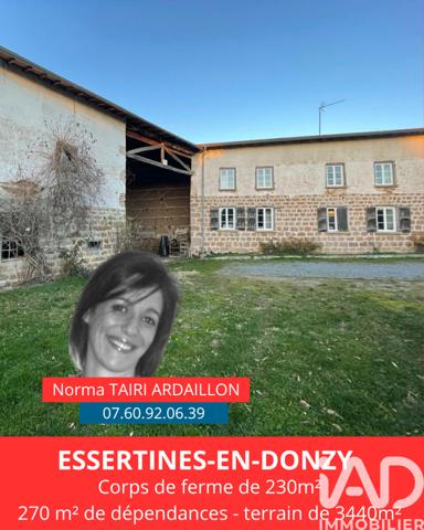 Maison à vendre 7 pièces 230 m² Essertines-en-Donzy