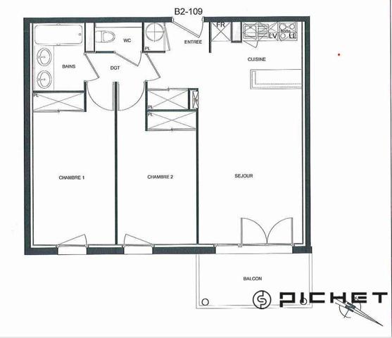 Appartement 3 pièces 57 m² BIGANOS - 33380