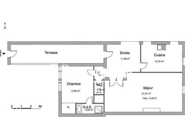 Location Appartement 2 pièces 76.15 m² - 28 RUE JULES GUESDE Clermont Ferrand 63100