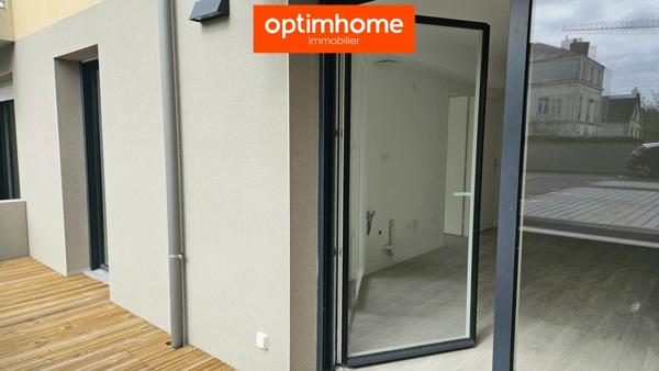 Appartement T2 récent avec terrasse – Hyper centre Redon – Résidence sécurisée