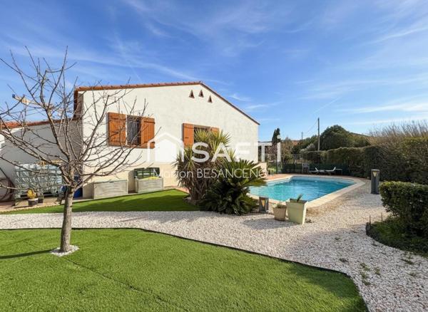 Villa T4 plain pied 132m² + appartement + suite parentale indépendante