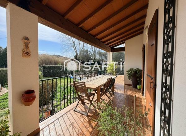 Villa T4 plain pied 132m² + appartement + suite parentale indépendante