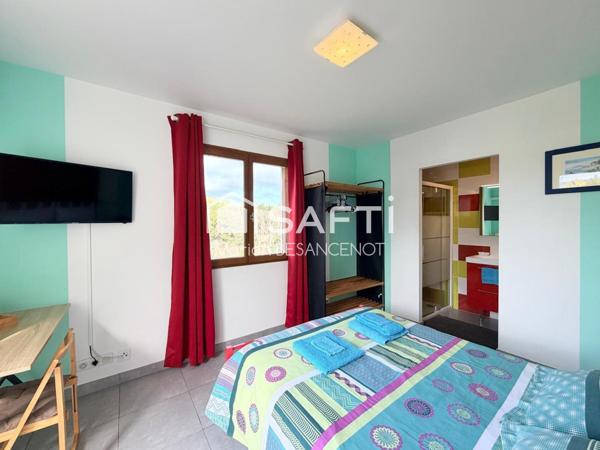 Villa T4 plain pied 132m² + appartement + suite parentale indépendante