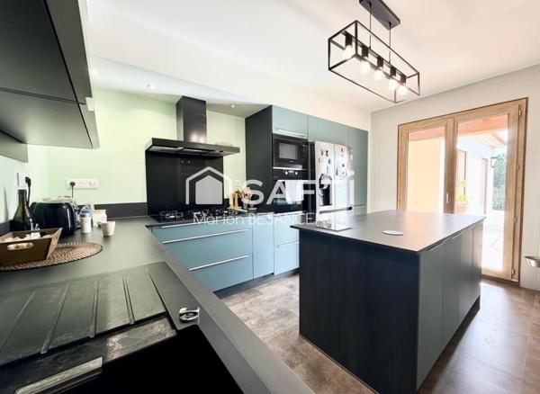 Villa T4 plain pied 132m² + appartement + suite parentale indépendante