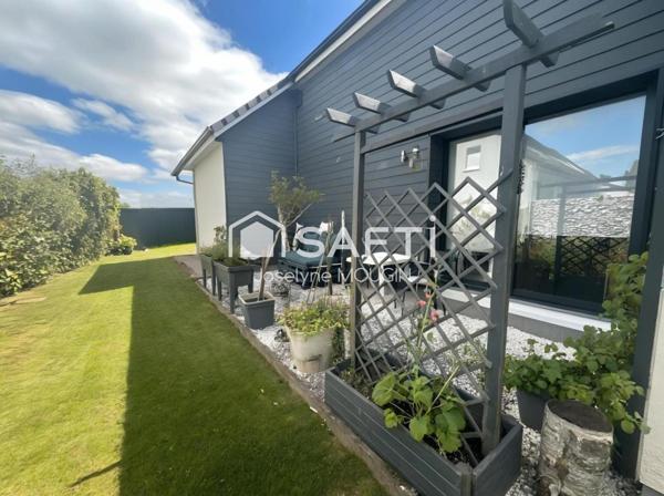 Pavillon de plain-pied, 4 chambres, jardin, garage