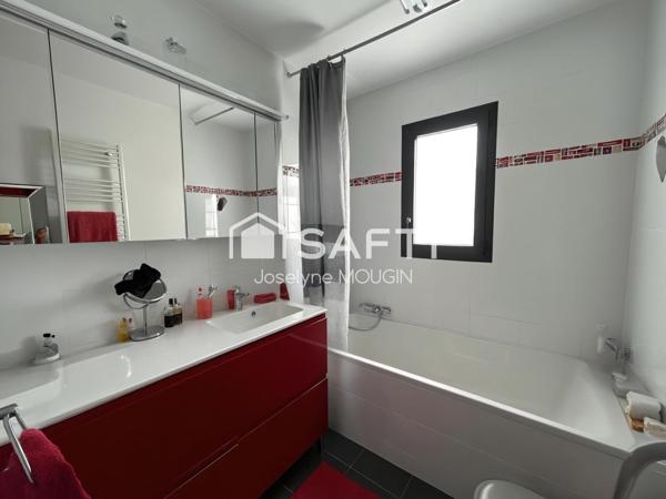 Pavillon de plain-pied, 4 chambres, jardin, garage