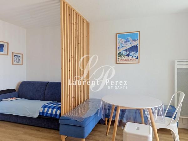 Appartement T2 cabine meublé avec terrasse à 150 m de la plage