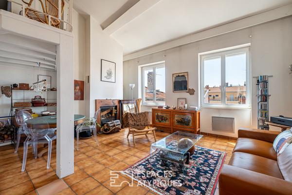 Duplex en dernier étage avec vue Fourvière