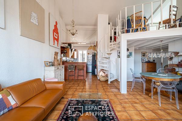 Duplex en dernier étage avec vue Fourvière