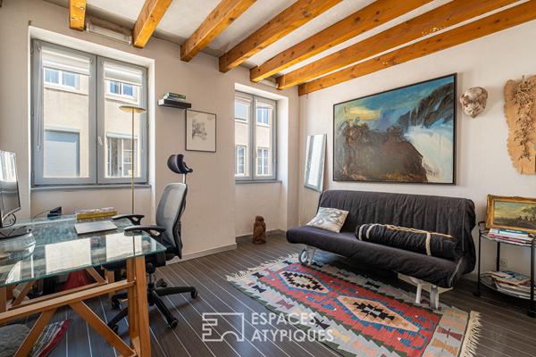 Duplex en dernier étage avec vue Fourvière