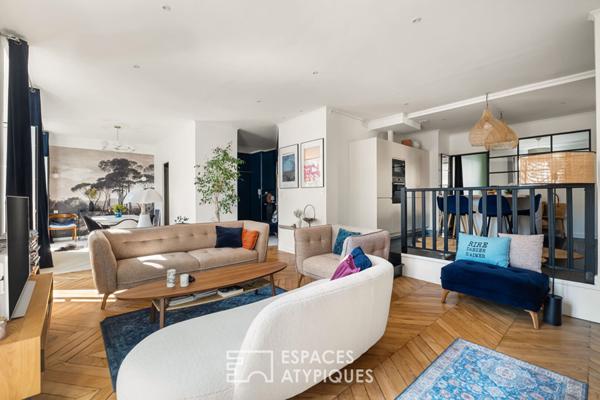 Appartement ancien rénové avec balcon