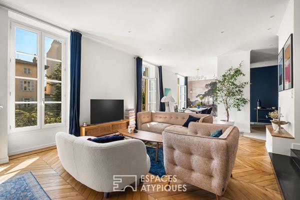 Appartement ancien rénové avec balcon