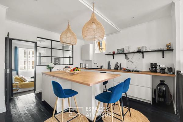 Appartement ancien rénové avec balcon