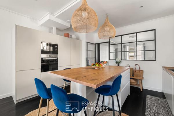 Appartement ancien rénové avec balcon